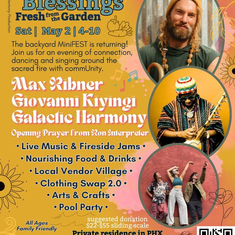 Cover Image for Backyard Blessings | Fresh from the Garden | feat. Max Ribner, Giovanni Kiyingi, & Galactic Harmony
