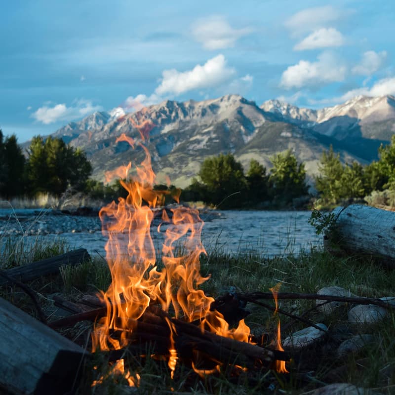 Cover Image for River picnic & bonfire
