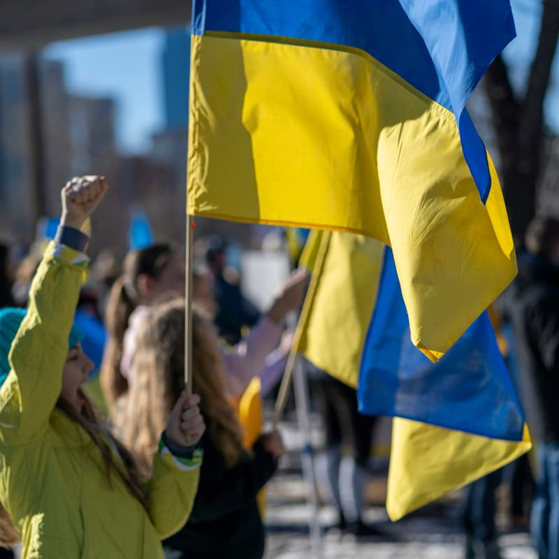 Cover Image for Ukraine Protest Where Volt Candidate Nurten Özkoray Speaks