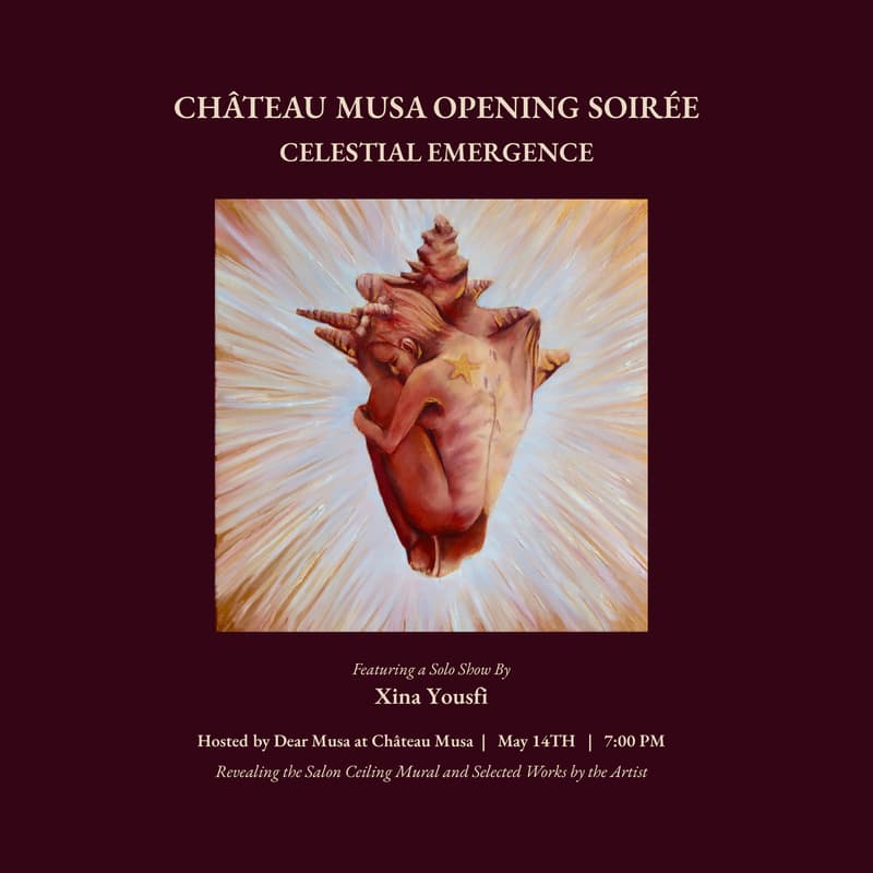 Cover Image for Château Musa Opening Soirée: Celestial Emergence | & Solo Show by Xina Yousfi