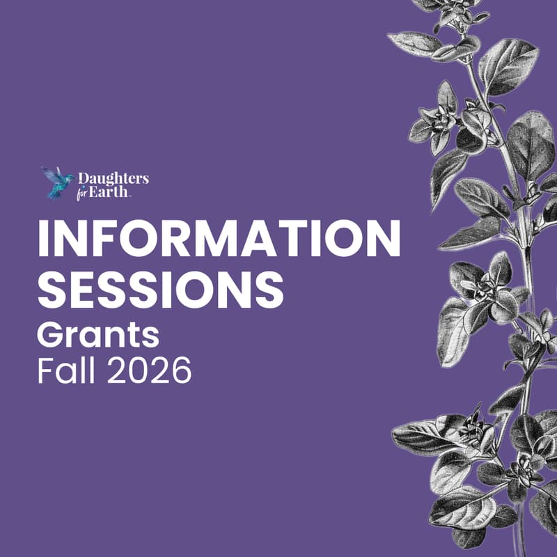 Cover Image for Information Session 1: Daughters for Earth Grants: Fall 2026