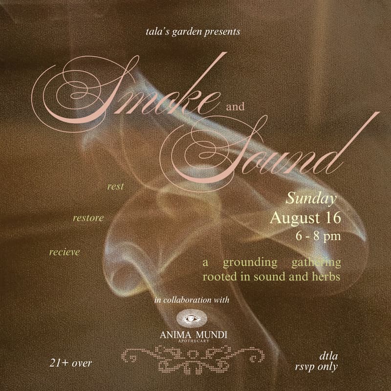 Cover Image for Herbal Smoke and Sound Bath