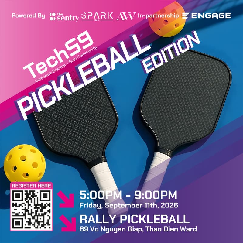 Cover Image for Tech59 September | Out of office: Pickleball Edition x Engage