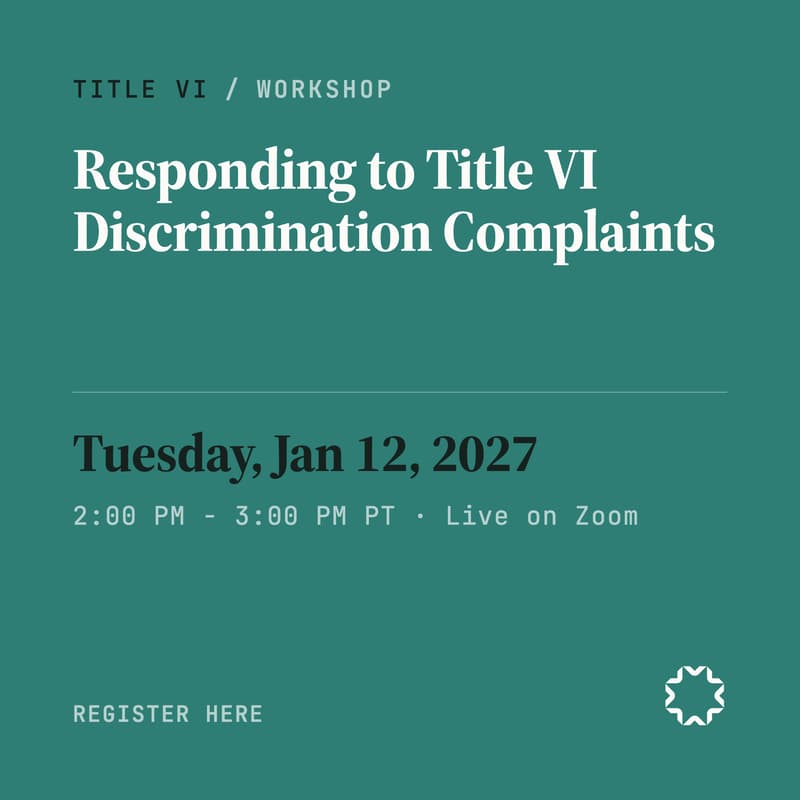 Cover Image for Responding to Title VI Discrimination Complaints