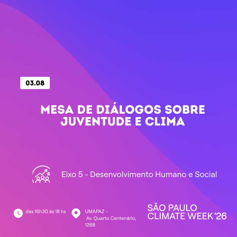 Cover Image for Mesa de diálogo sobre juventude e clima