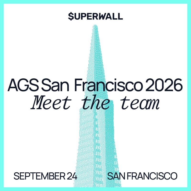 Cover Image for Meet the Superwall team · AGS San Francisco 2026