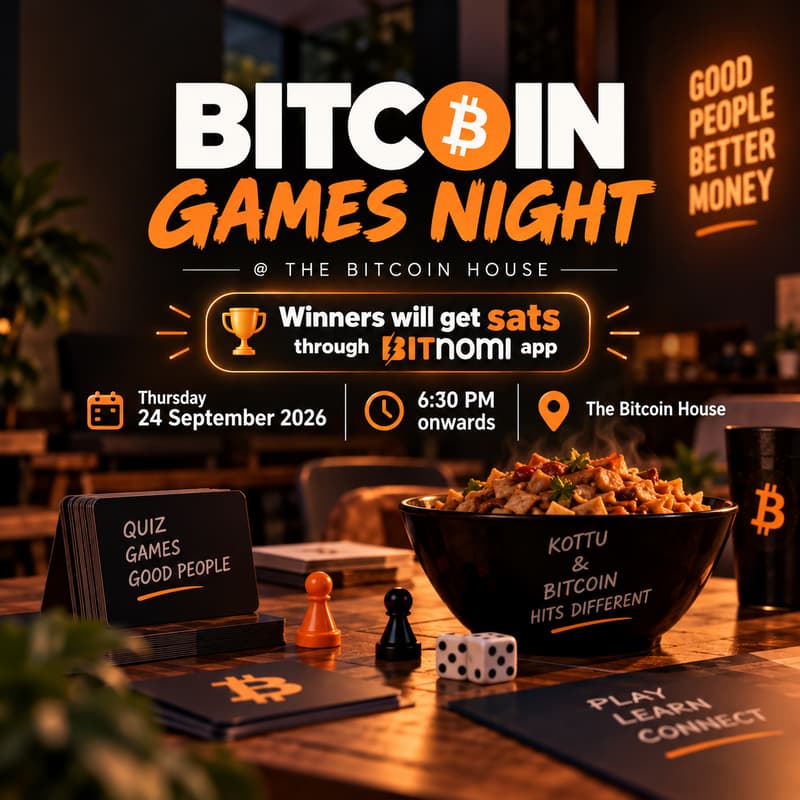 Cover Image for Bitcoin Games Night - Colombo, Sri Lanka
