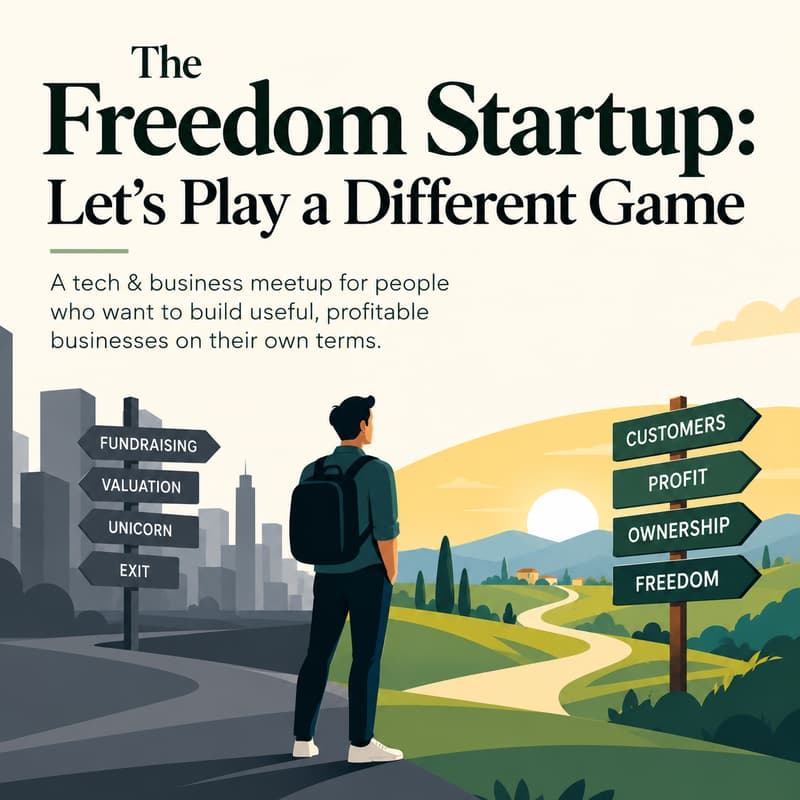 Cover Image for The Freedom Startup: Let's play a different game