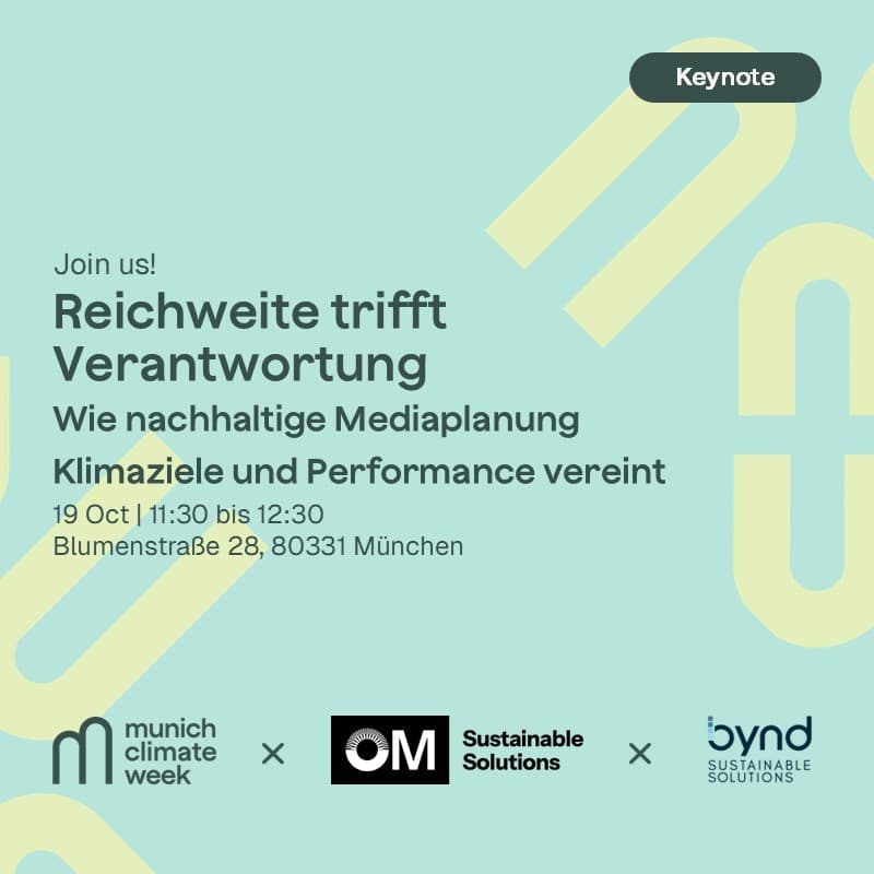Cover Image for Reichweite trifft Verantwortung – Wie nachhaltige Mediaplanung Klimaziele und Performance vereint