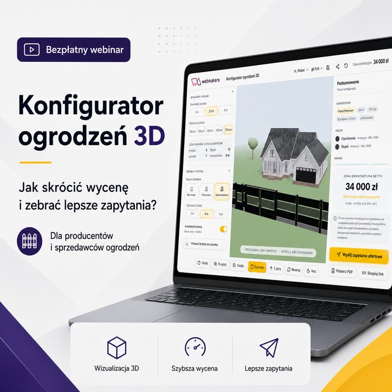 Cover Image for Jak skrócić wycenę ogrodzeń z kilku godzin do kilku minut? Konfigurator 3D w praktyce