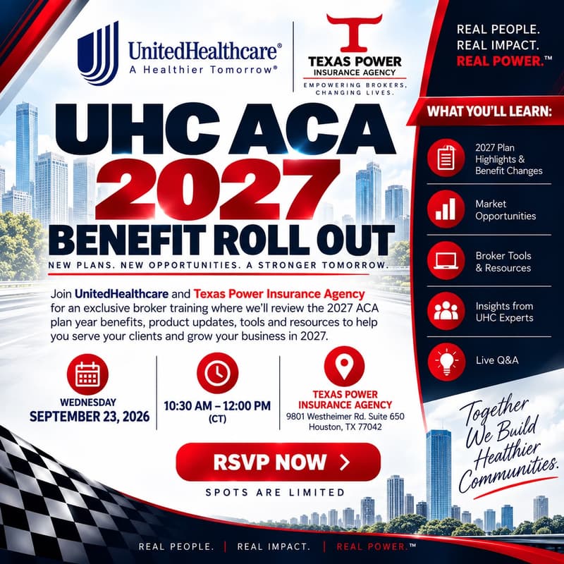 Cover Image for UHC ACA/Texas Power Insurance Benefit Roll Out
