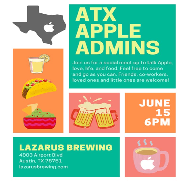 Cover Image for Austin Apple Admins: Social Meetup