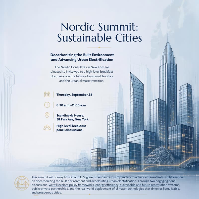 Cover Image for Climate Week 2026 -Nordic Summit