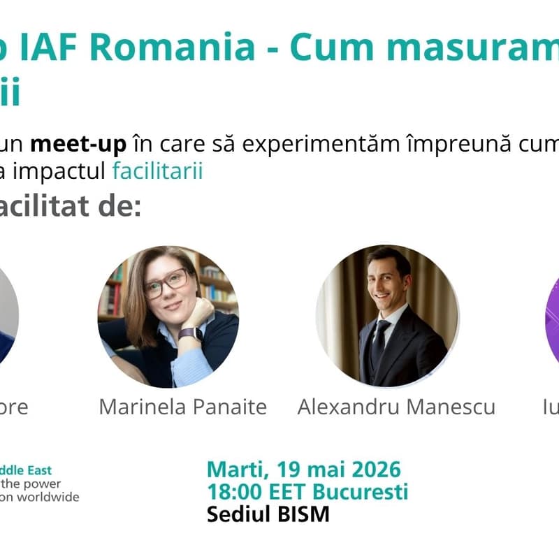 Cover Image for Meetup IAF Romania: Evaluarea impactului facilitarii