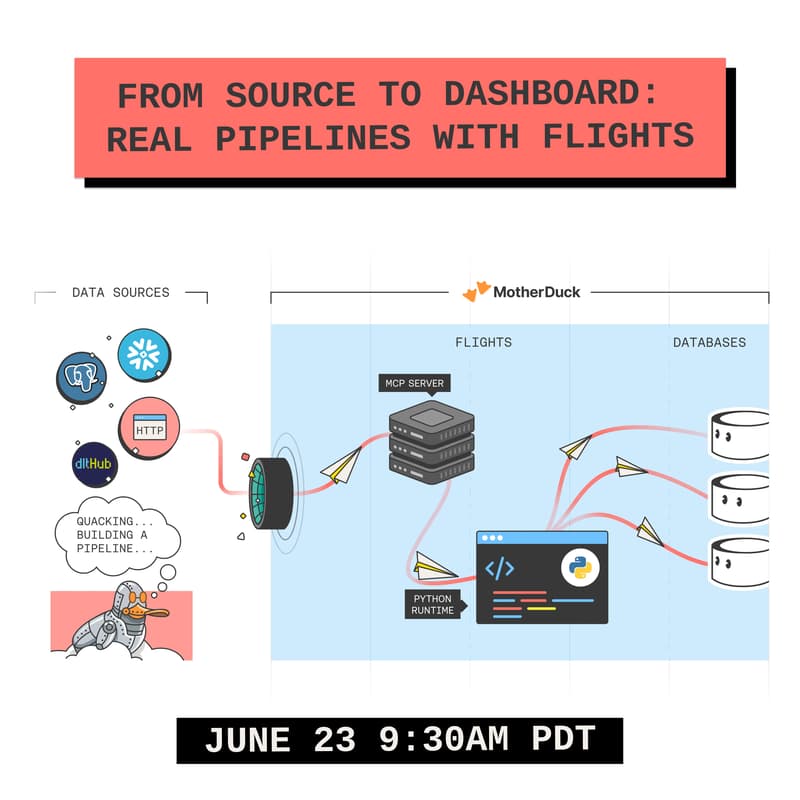 Cover Image for From Source to Dashboard: Real Pipelines with Flights