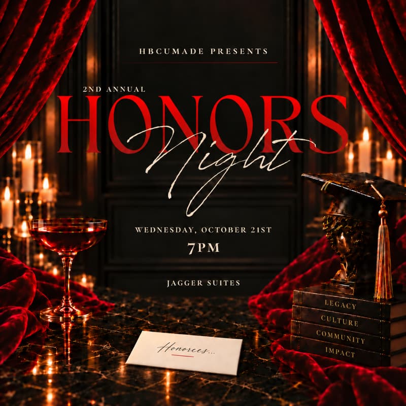 Cover Image for The 2nd Annual HBCUMADE Honors Night
