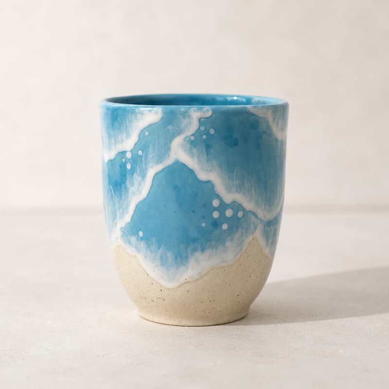 Cover Image for Fall in Love with the Sea: Paint a Pre-Made Ceramic Cup, Mug or Plate 🌊