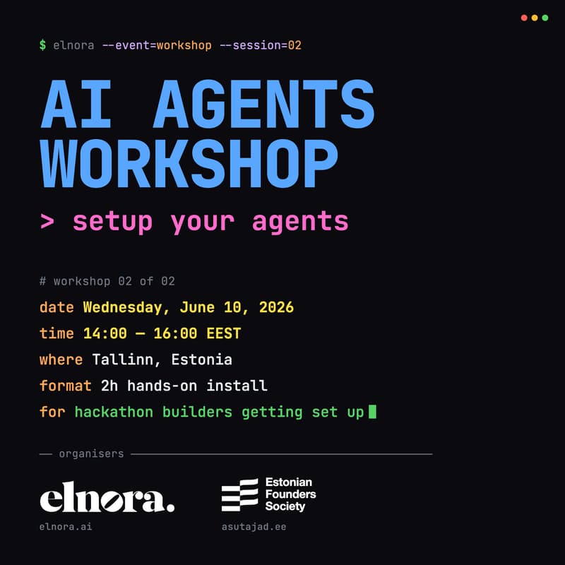 Cover Image for Elnora & EFS AI Workshop 2 — Setup