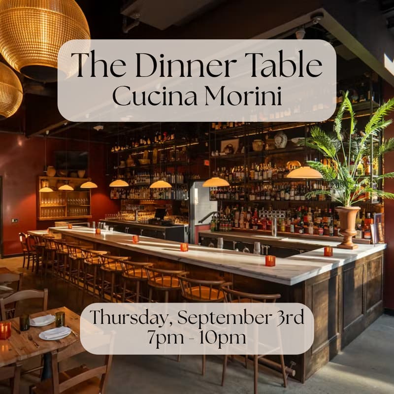 Cover Image for The Dinner Table at Cucina Morini (DC)