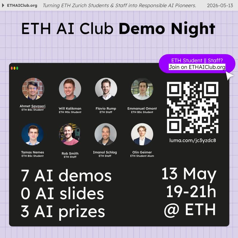Cover Image for ETH AI Club Demo Night