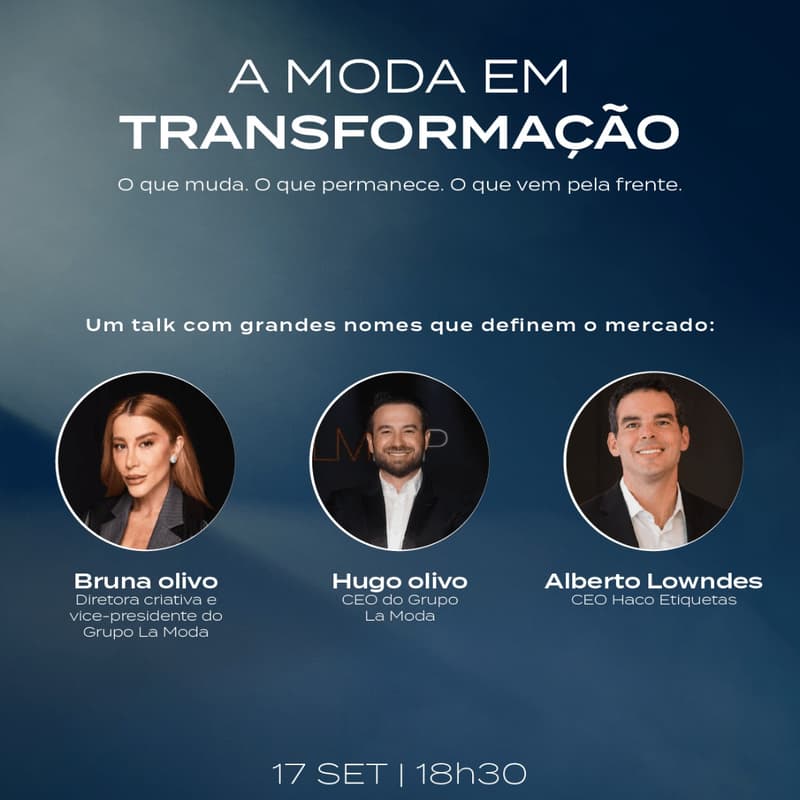 Cover Image for A CBA Empreendimentos e a Exame Sul convidam para o 5º CBA Networking Experience: A MODA EM TRANSFORMAÇÃO