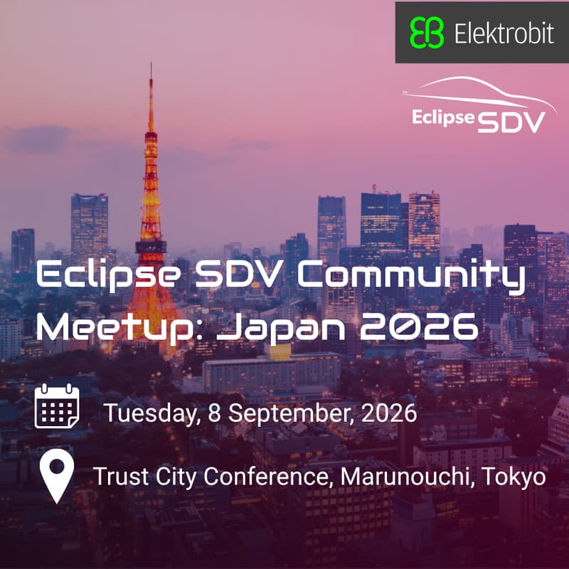 Cover Image for Eclipse SDV Community Meetup hosted by Elektrobit - Japan 2026