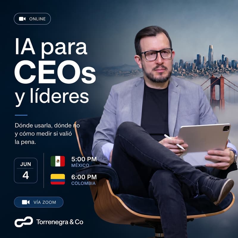Cover Image for IA para CEOs y líderes: Dónde usarla, dónde no y cómo medir si valió la pena con Alex Torrenegra de Shark Tank