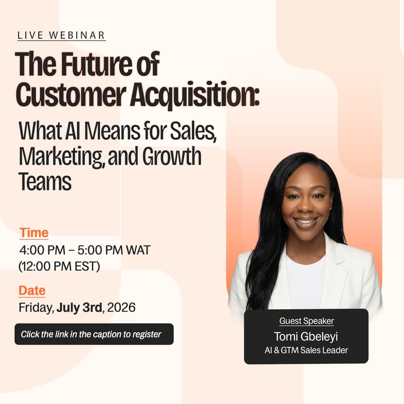 Cover Image for The Future of Customer Acquisition: What AI Means for Sales, Marketing, and Growth Teams