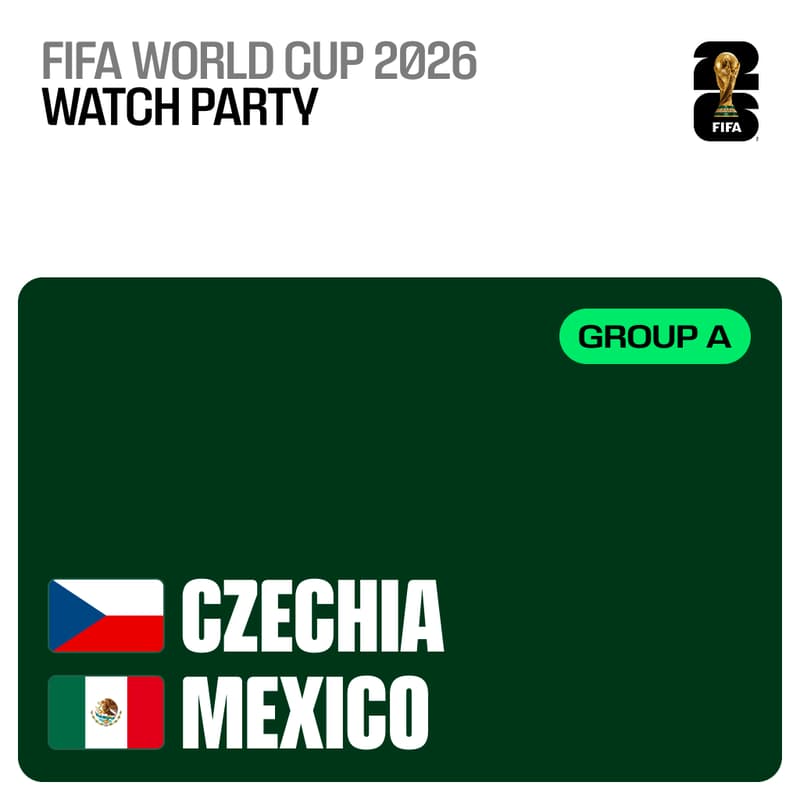 Cover Image for Czechia vs. Mexico – World Cup Pre-Game Meetup