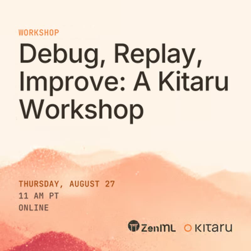 Cover Image for Debug, Replay, Improve: A Kitaru Workshop