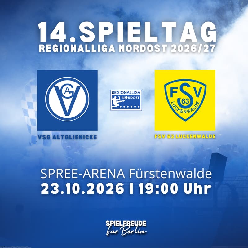 Cover Image for VSG ON TOUR – Gemeinsam nach Fürstenwalde! 🚌💙 | FSV 63 Luckenwalde