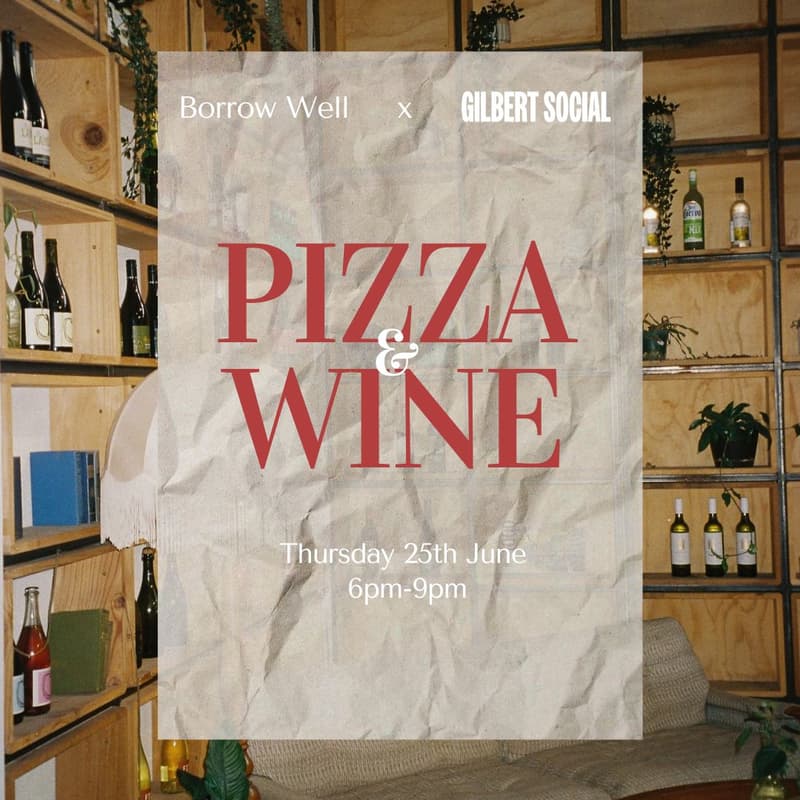 Cover Image for Borrow Well Pizza and Wine Night