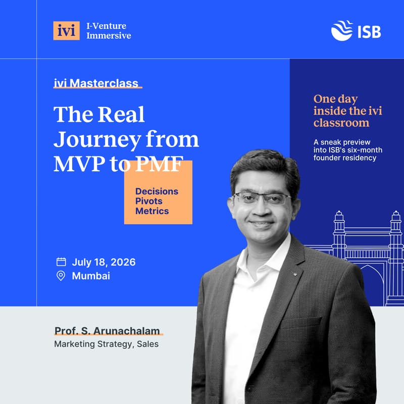 Cover Image for ivi Masterclass: The Real Journey from MVP to PMF | Mumbai
