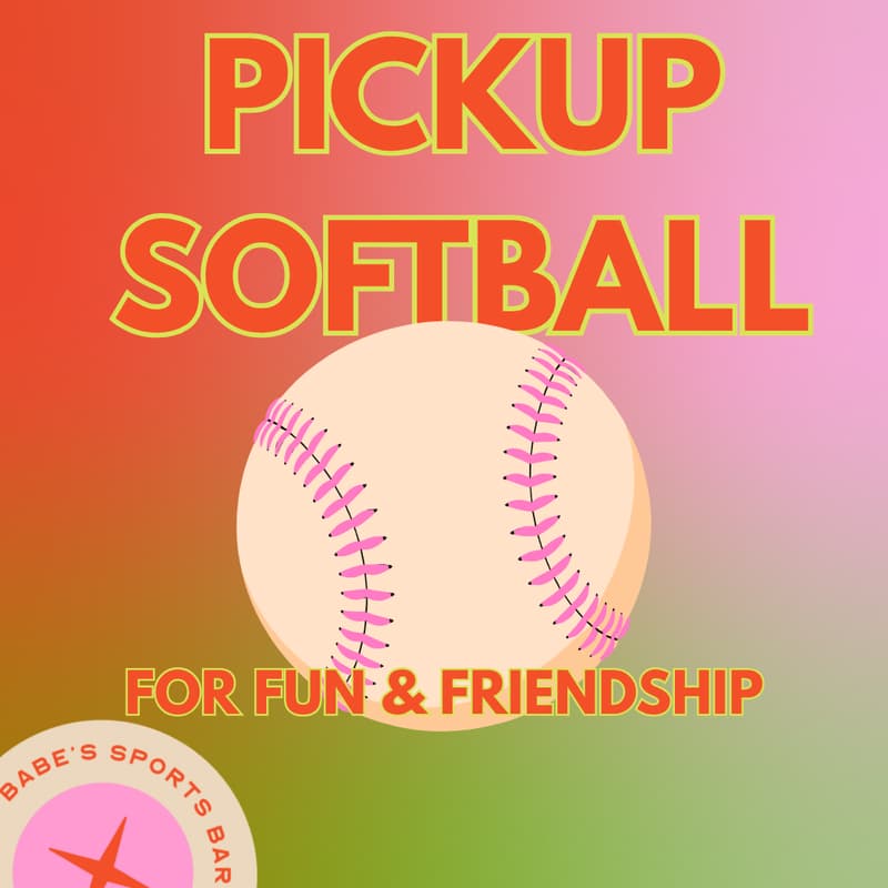 Cover Image for pickup softball for fun and friendship