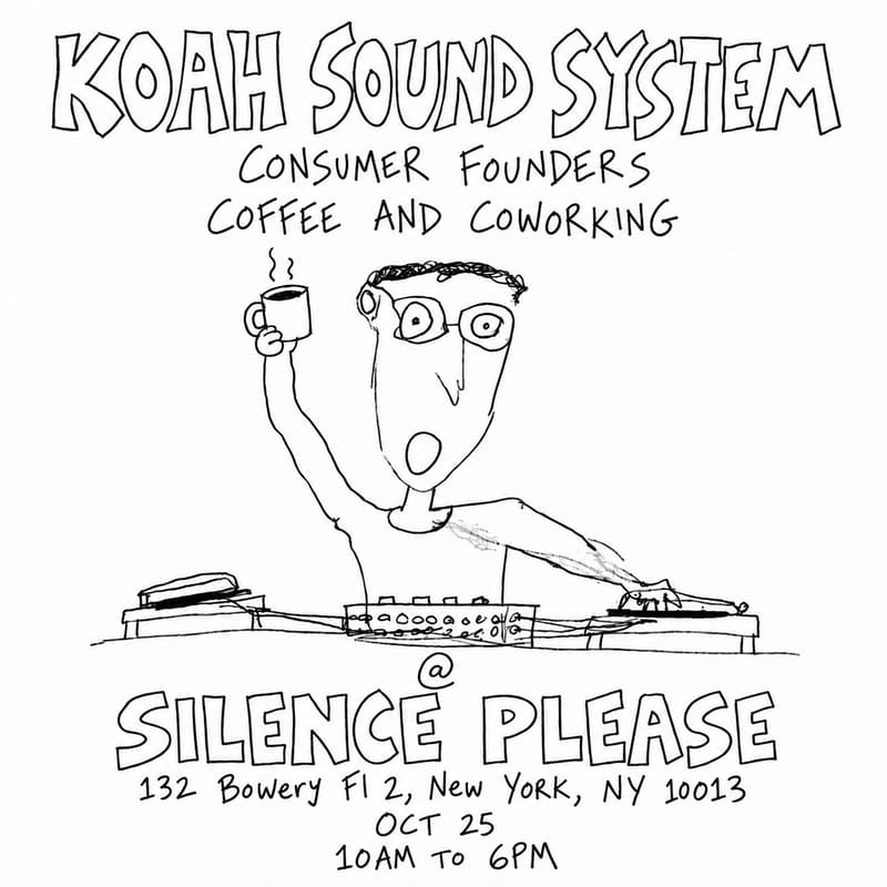 Cover Image for koah soundsystem: consumer founders coffee & coworking