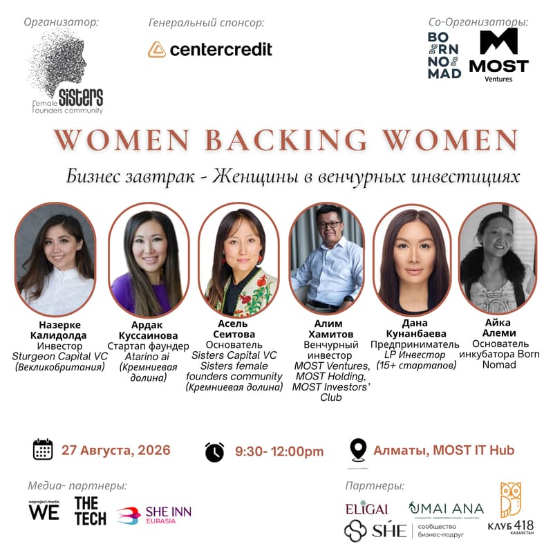 Обложка события «Бизнес завтрак: Women backing women»