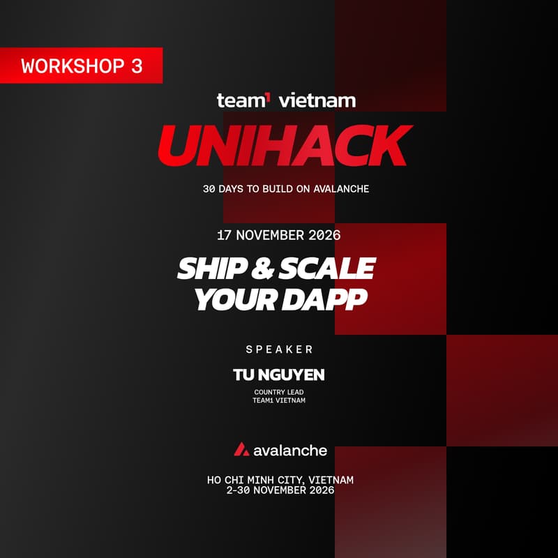 Cover Image for Team1 UniHack Workshop: Ship & Scale Your dApp