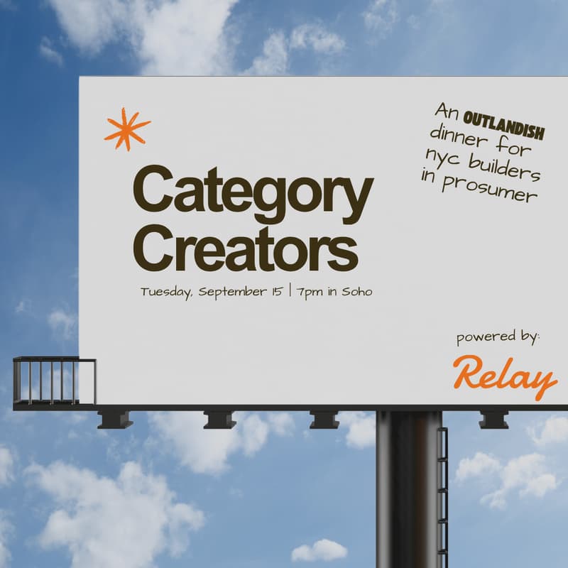 Cover Image for Category Creators | Prosumer Dinner 001