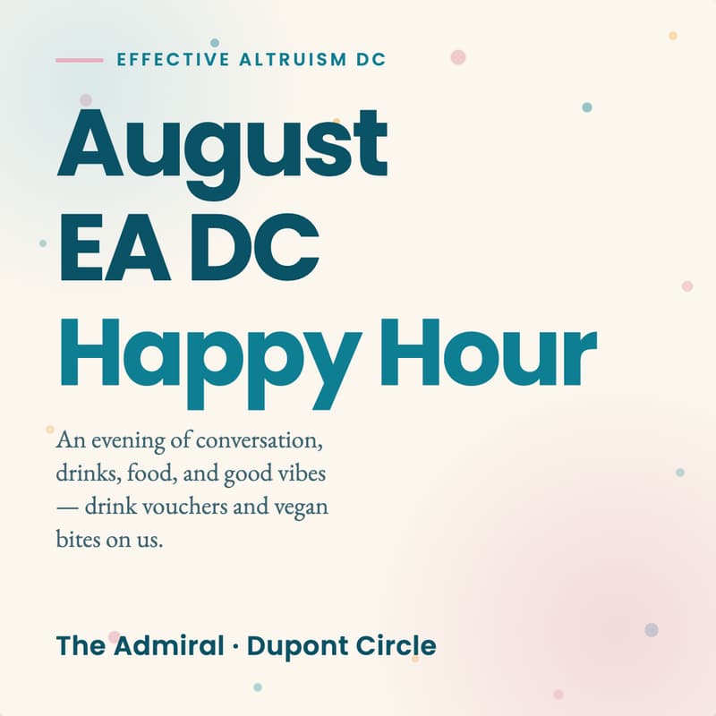 Cover Image for August EA DC Happy Hour @ The Admiral