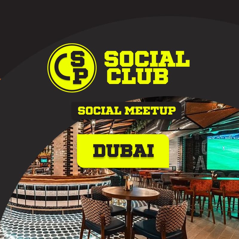 Cover Image for Dubai Social Meetup - Friday 12th June (Sports Pundit)