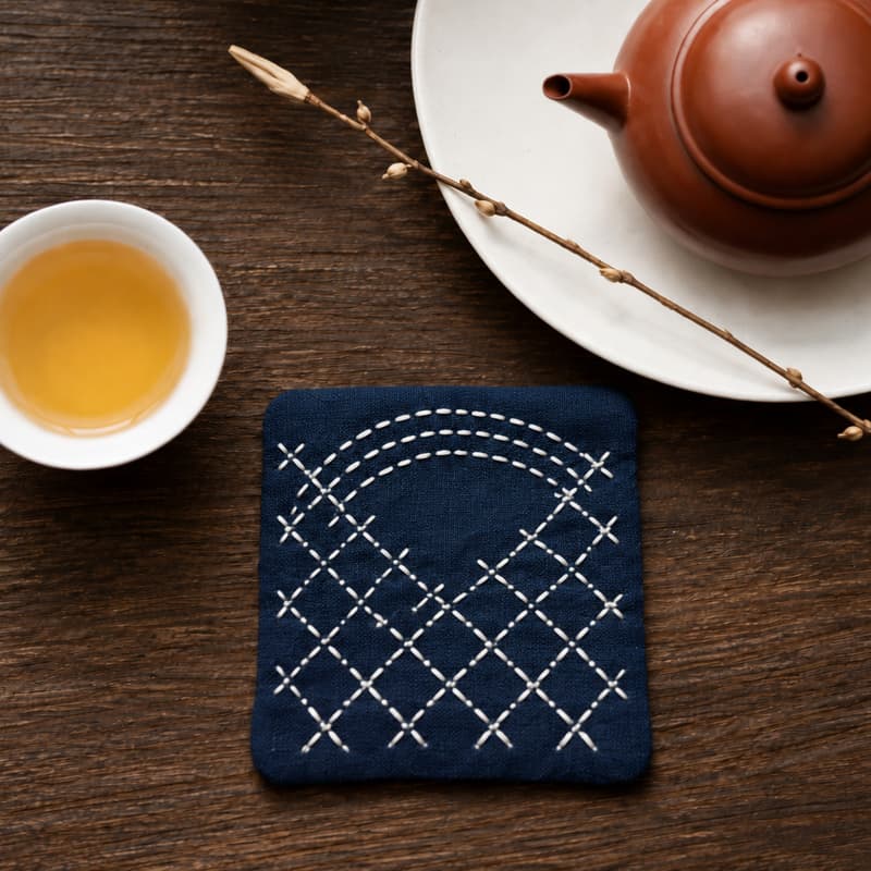 Cover Image for Tea & Sashiko: Stitch, Sip & Slow Down