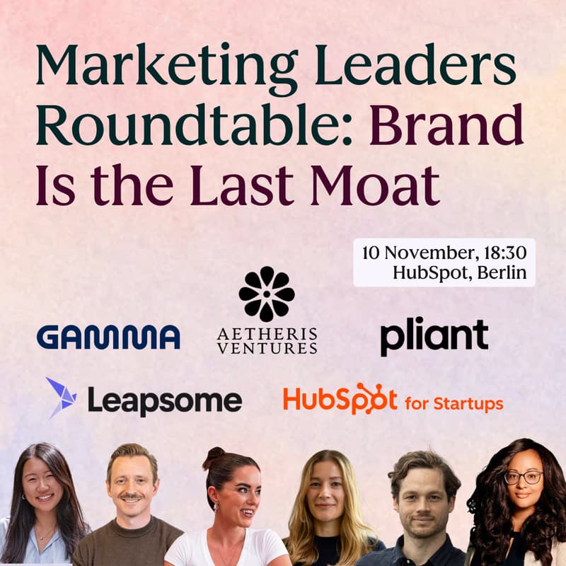 Cover Image for Berlin Marketing Leaders Roundtable | Brand Is the Last Moat: The Revenue Advantage AI Can’t Replicate