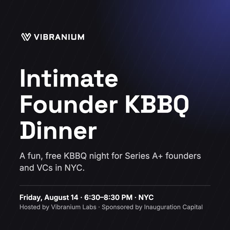 Cover Image for Intimate Founder KBBQ Dinner - Sponsored by Inauguration Capital