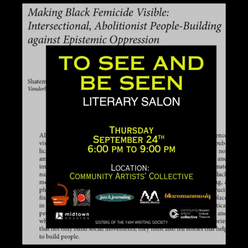 Cover Image for Literary Salon: To See and Be Seen