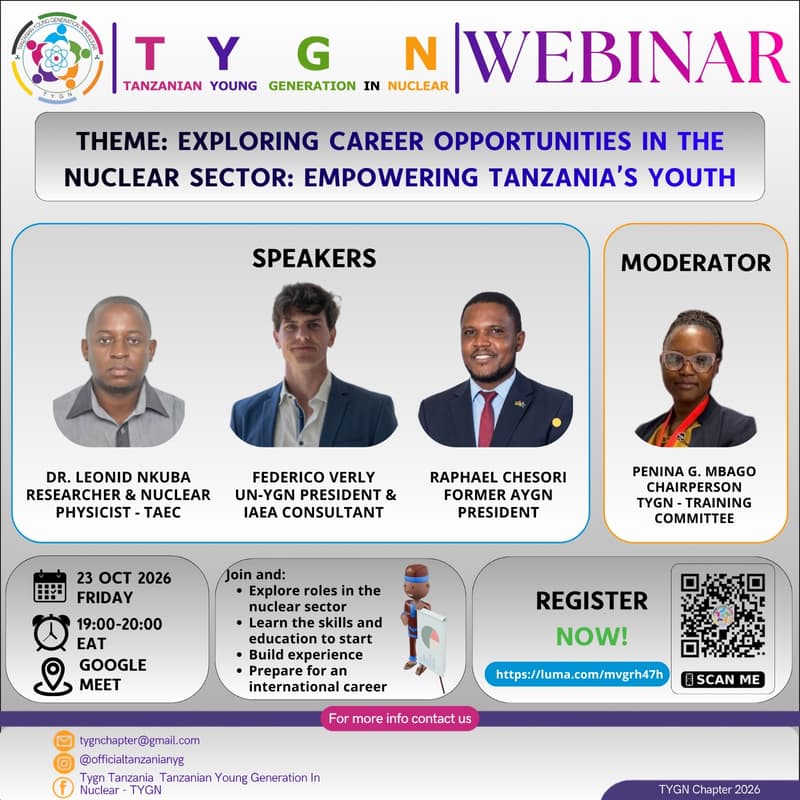 Cover Image for Exploring Career Opportunities in the Nuclear Sector: Empowering Tanzania’s Youth
