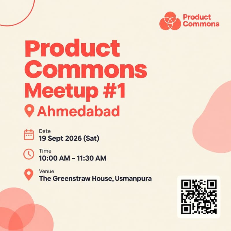 Cover Image for Product Commons Meetup #1 | Ahmedabad
