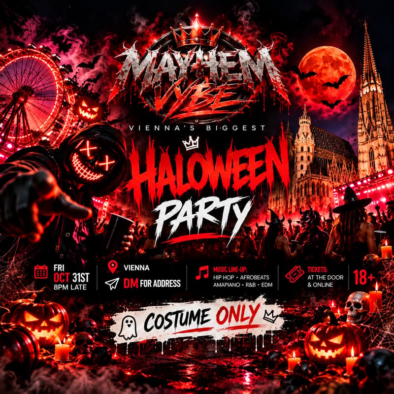Cover Image for MAYHEM VYBE: HALLOWEEN β Vienna π