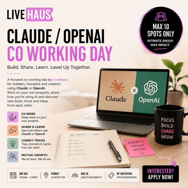 Cover Image for Claude x OpenAI Co-Working Day by LiveHaus