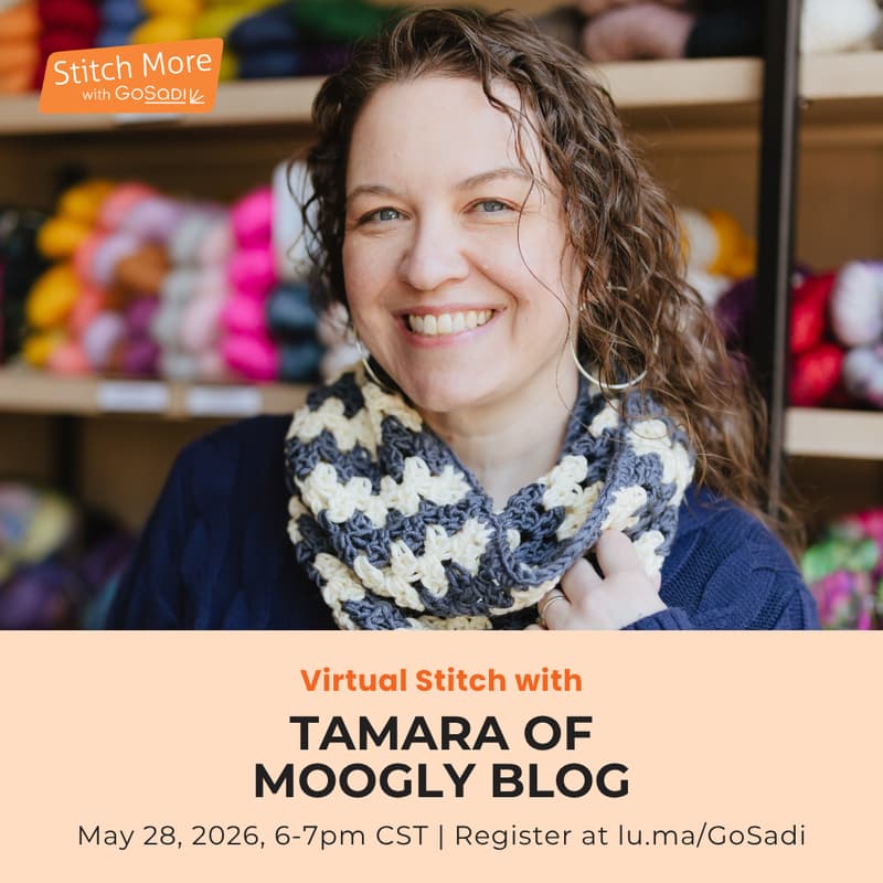 Cover Image for Stitch With Us! — A StitchMore Virtual Stitch Circle with of Tamara of Mooglyblog