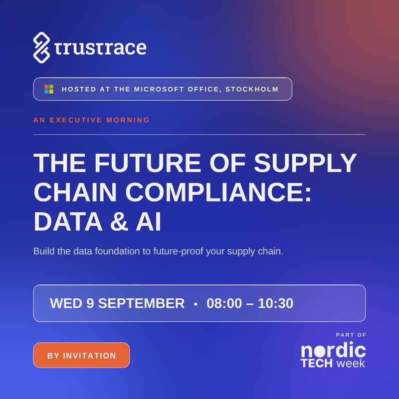 Cover Image for The Future of Supply Chain Compliance: Data & AI